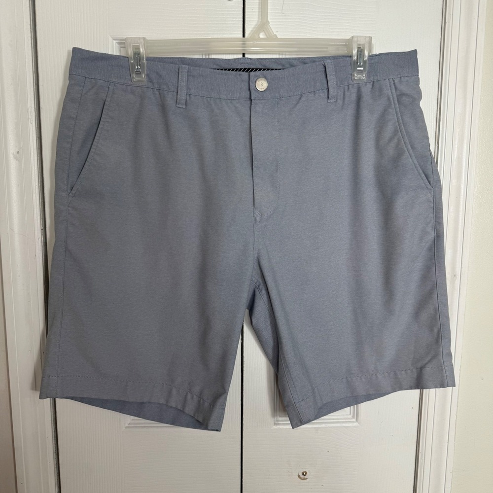 Bonobos Golf Shorts 38 Blue‎ Grey 10" Inseam Minimalist Athleisure Performance